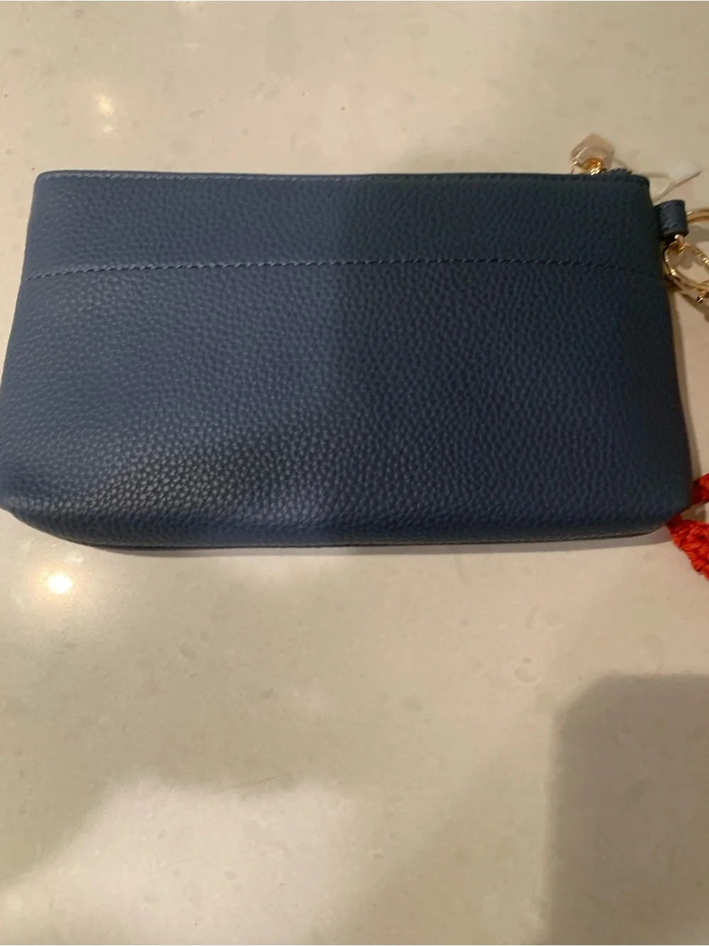 Nanette Lepore Navy Knot Wristlet Zipper with Red Lobster Charm NWT ret $48